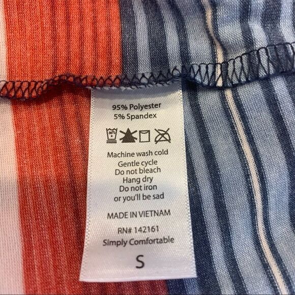 LulaRoe Debbie Multicolored Long Sleeve Striped Dress Size Small NWT - Picture 6 of 9